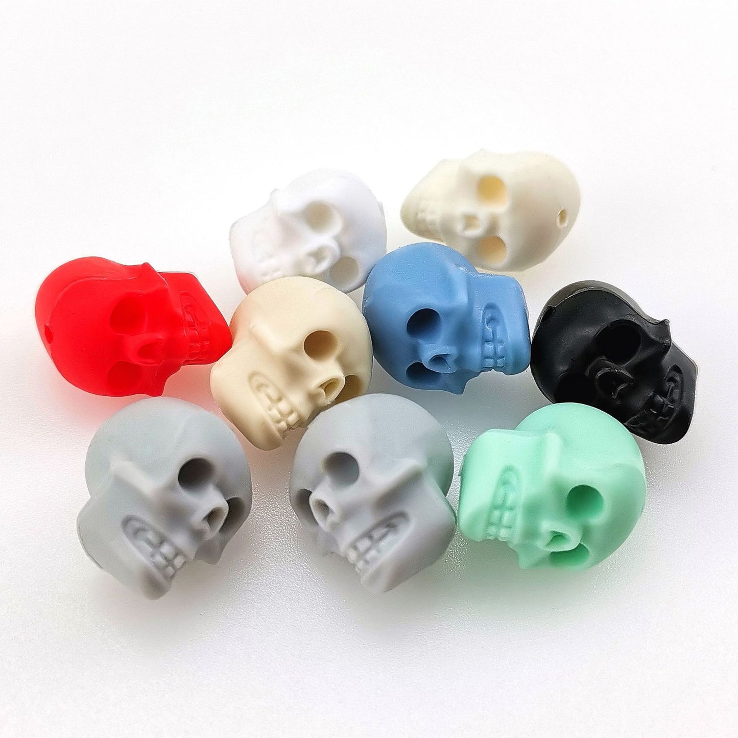 Skull teeth glue funny creative DIY accessories silicone beads F010